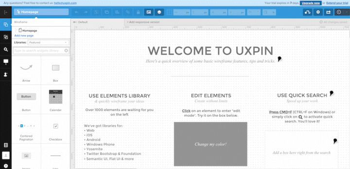 Uxpin can be used online