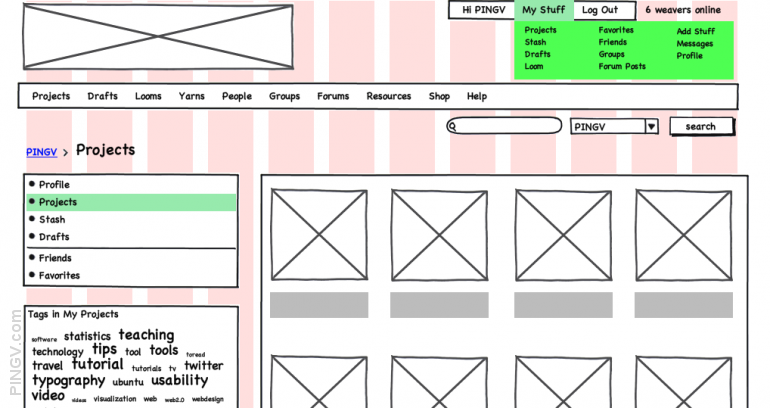 grid layout screen