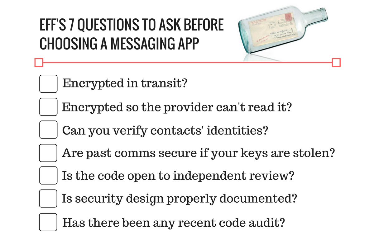 secure messaging app EFF