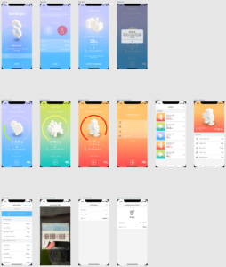 iPhone x UI design mockup