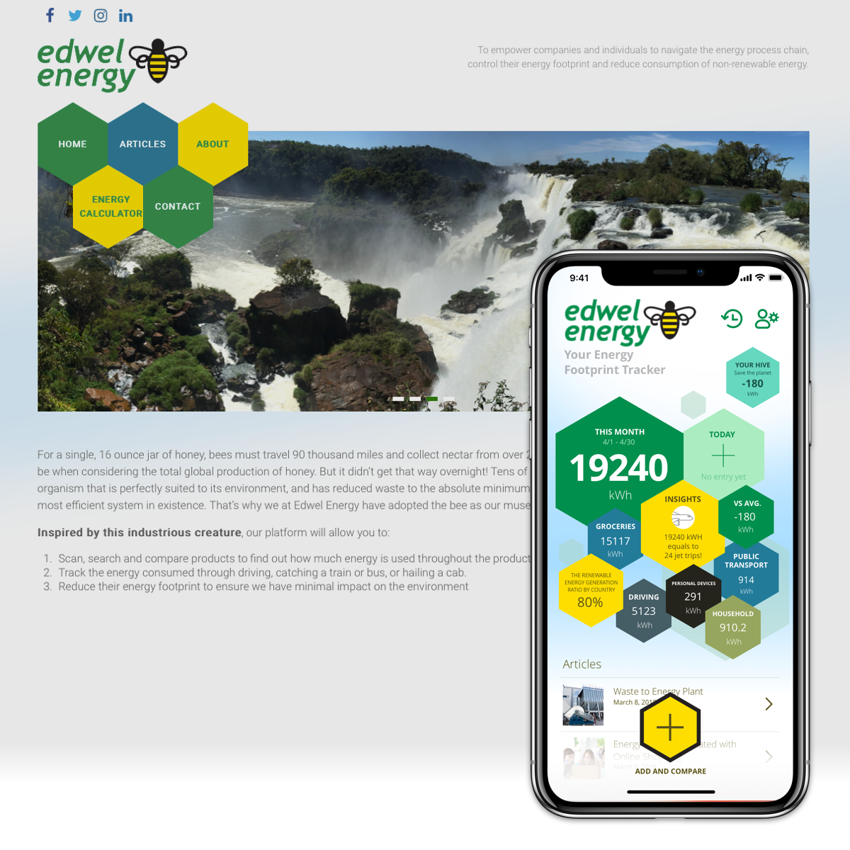 edwel energy iOS app